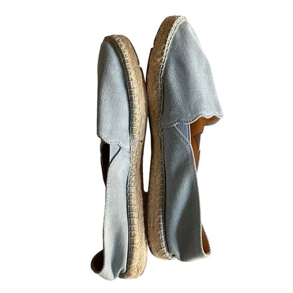 Talbots Izzy Slip On Flats‎ Denim Canvas Espadrille Size 7.5 - Picture 5 of 8
